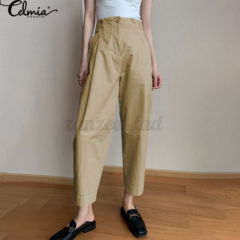 Брюки Women Elastic Waist Chino Pants 